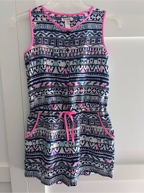 Japna Kids Girls Geometric Romper Size 14